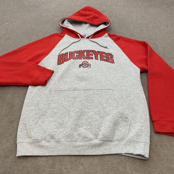Ohio State Buckeyes Sweatshirt Adult Large Hoodie Sweater College Logo Mens‎ - Picture 1 of 9
